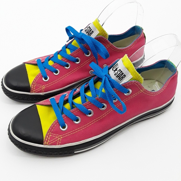 Converse Other - Converse Unisex Neon Tennis Shoes 7.5 Men, 9.5 Wom